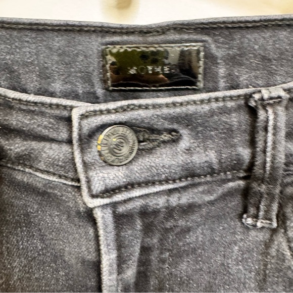 MOTHER Dark Black Denim hustler ankle fray - Picture 7 of 8